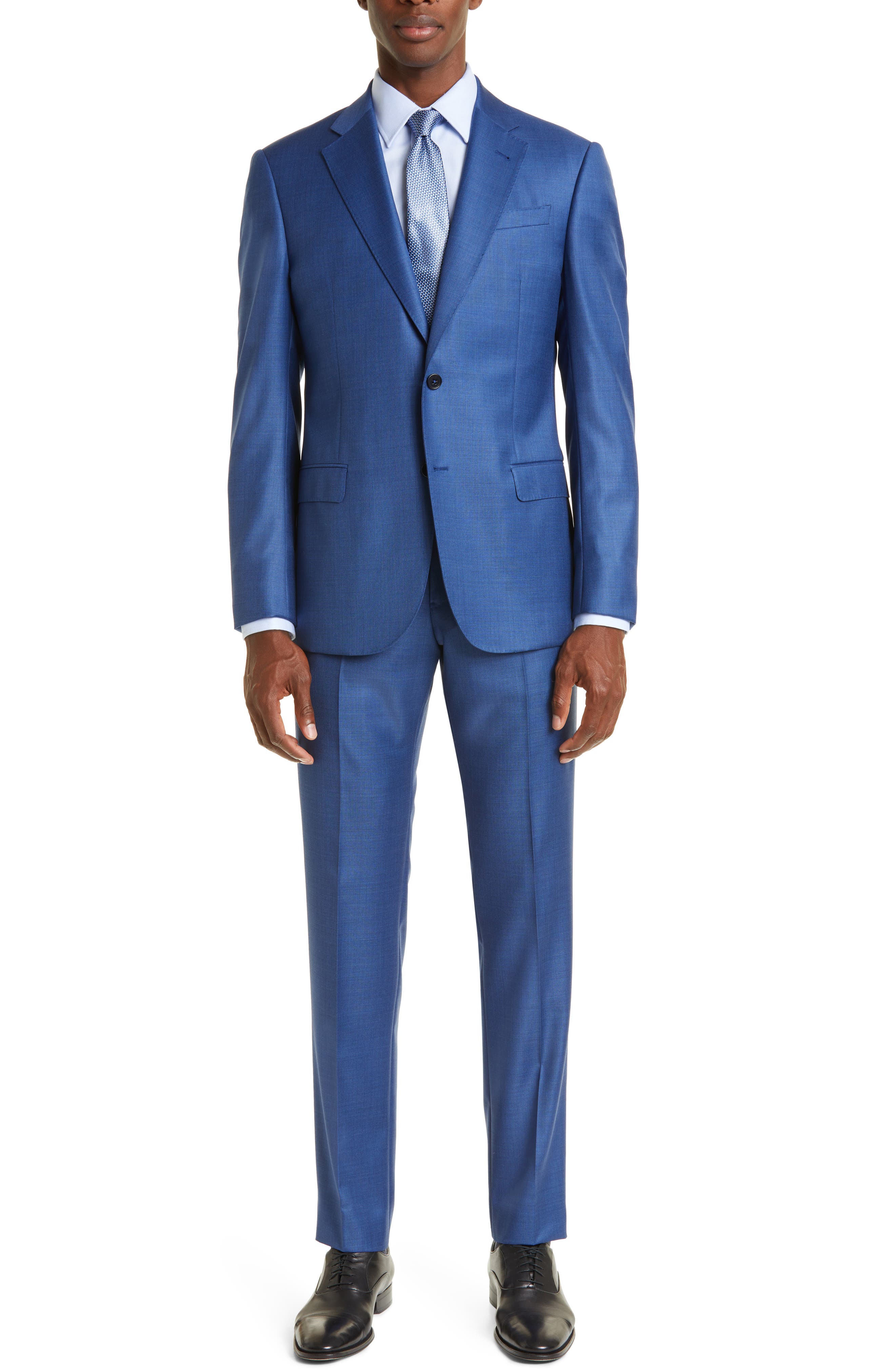 hugo boss electric blue suit