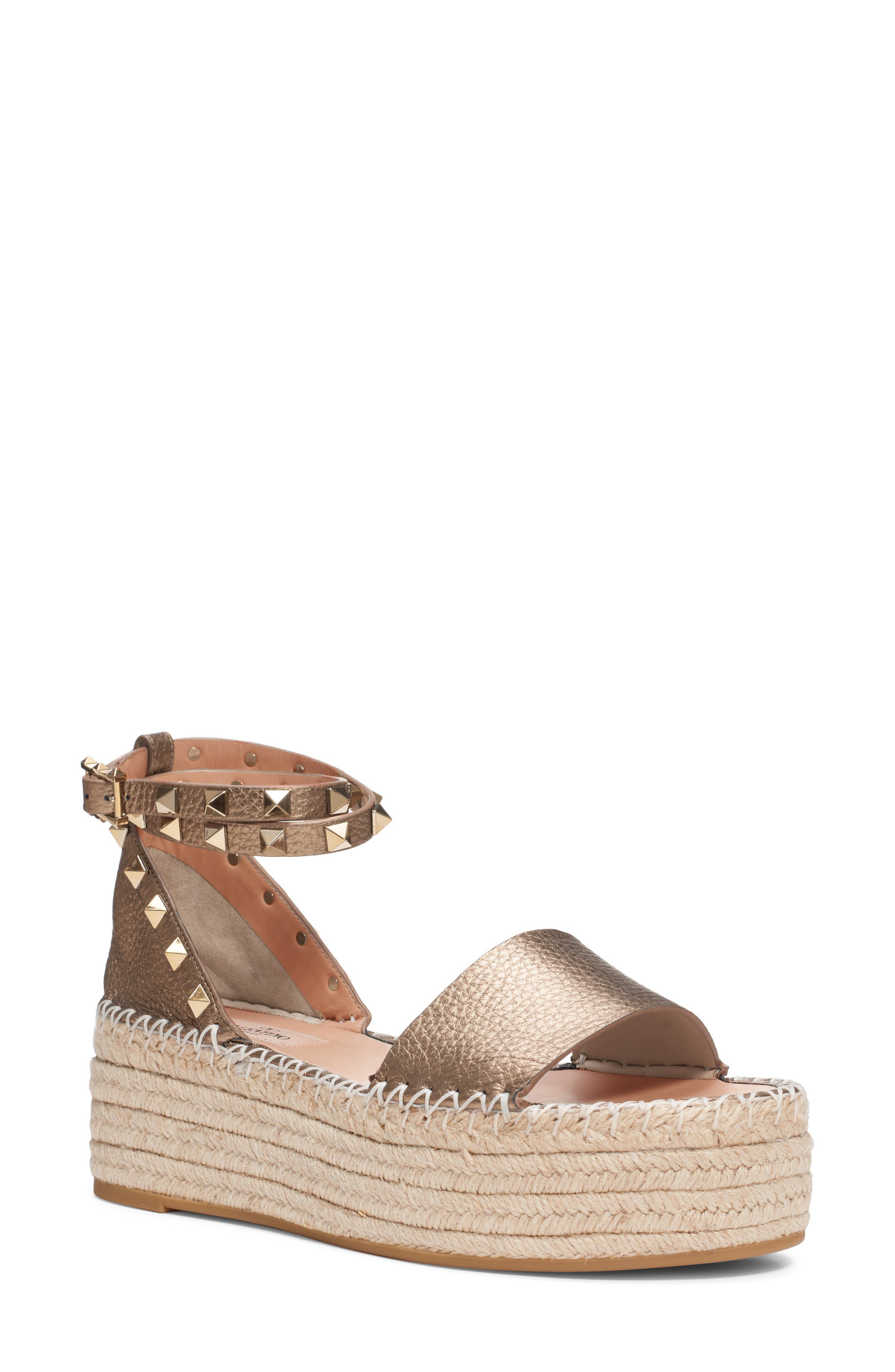 rockstud ankle strap sandal valentino garavani