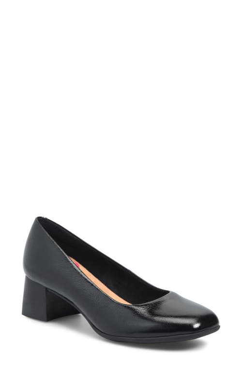 Comfortiva Peach Pump In Black Patent