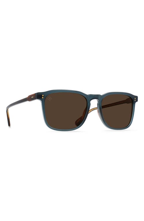 Shop Raen Wiley 54mm Polarized Square Sunglasses In Cirus/vibrant Brown Polar