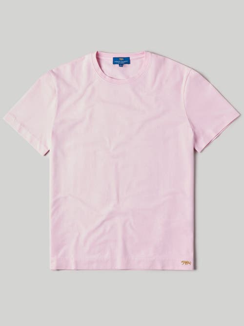 Shop Robert Talbott Dean Stretch Jersey Tee In Pink