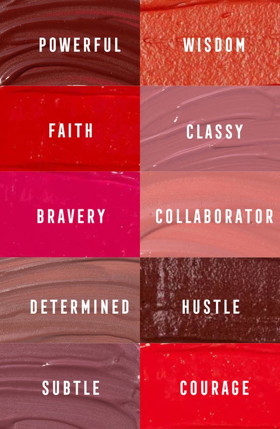 Shop Bossy Cosmetics Power Women Essentials Liquid Lipstick In Powerful