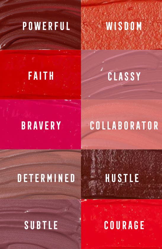 Shop Bossy Cosmetics Power Women Essentials Liquid Lipstick In Faith