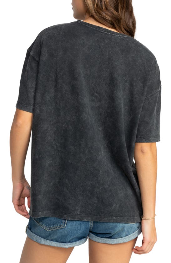 Shop Roxy Sunny Days Oversize Graphic T-shirt In Anthracite