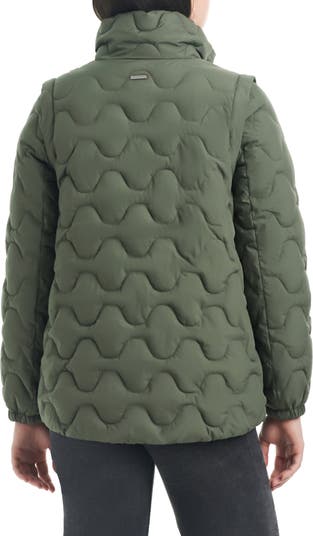 Onion Quilted Convertible Puffer Jacket