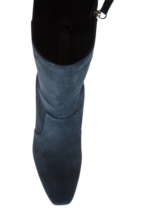 Blondo Tessa Waterproof Knee High Boot In Navy Suede
