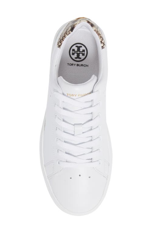 Shop Tory Burch Howell Court Sneaker In Titanium White/warm Roccia