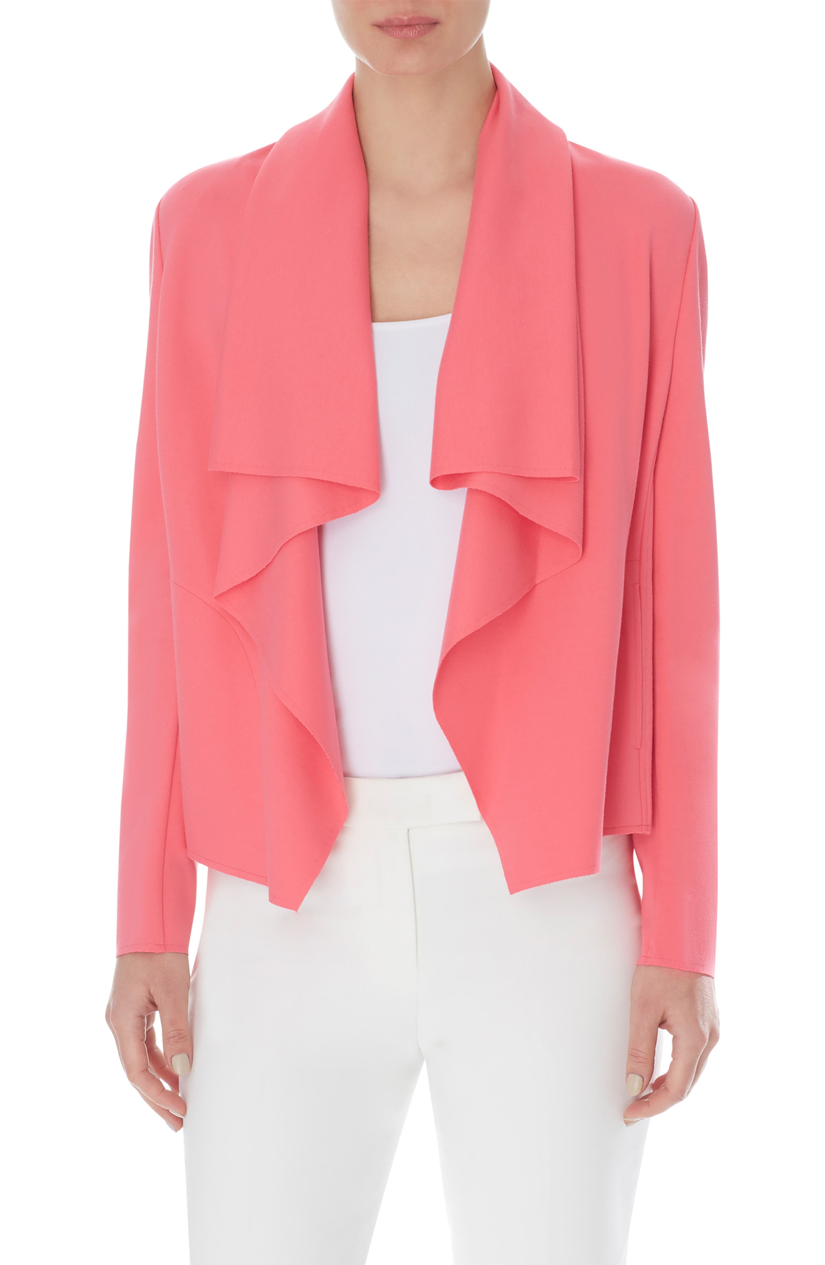 anne klein drape front jacket