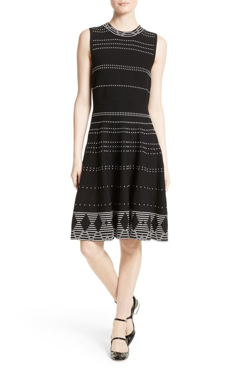 kate spade new york texture knit fit & flare dress | Nordstrom