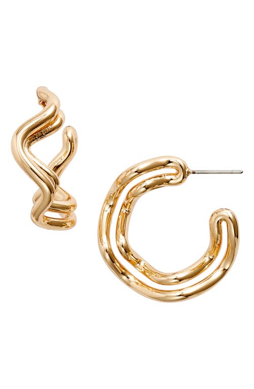 Jenny Bird Double Ola Hoop Earrings in Gold