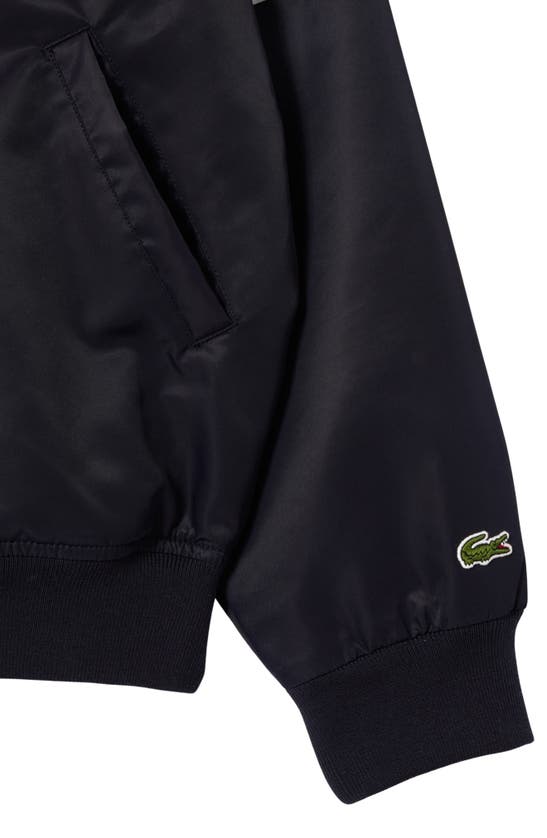 Shop Lacoste Water Repellent Insulated Bomber Jacket In Hde Abimes