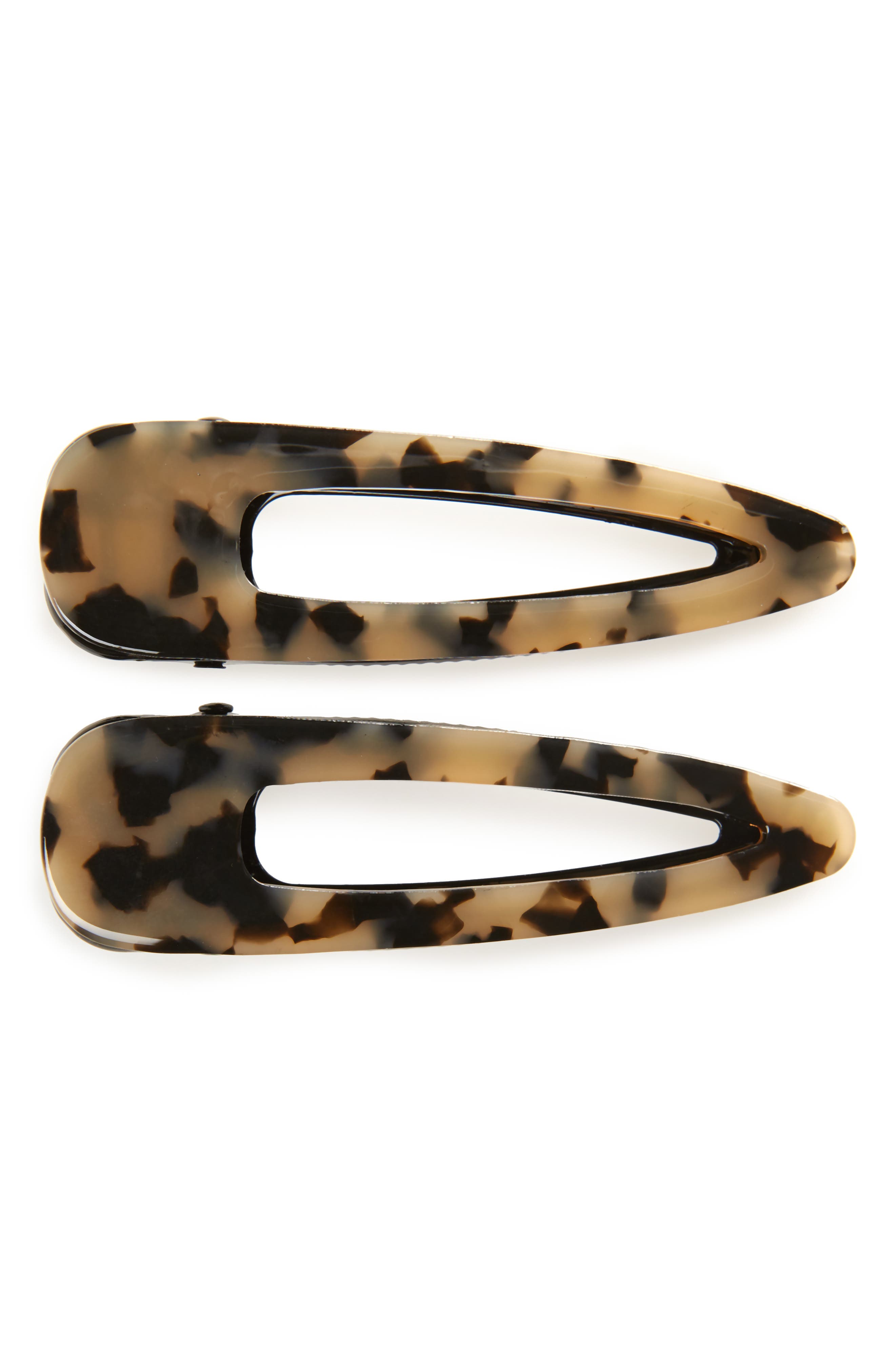 Tasha 2Pack Tortoiseshell Hair Clips Nordstrom