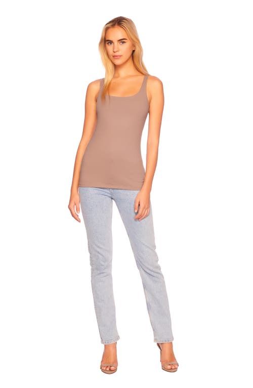 Shop Susana Monaco Essential Everyday Tank In Cocoa