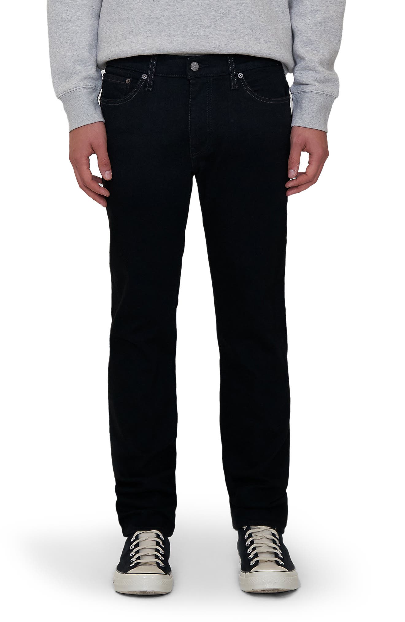 Heron Preston Denim Slim Tapered Jeans in Black for Men Mens Clothing Jeans Tapered jeans 