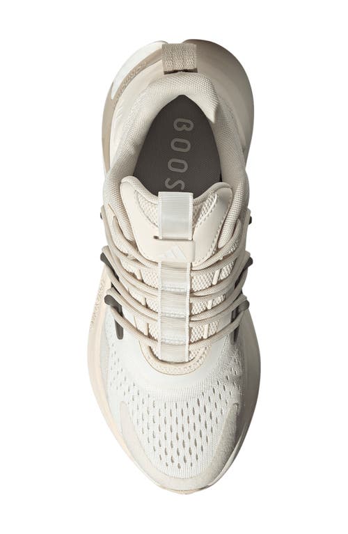 Shop Adidas Originals Adidas Alphaboost V2 Running Shoe In Off White/wonder White/grey