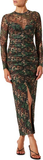 Astr the label floral ruched front maxi dress hotsell