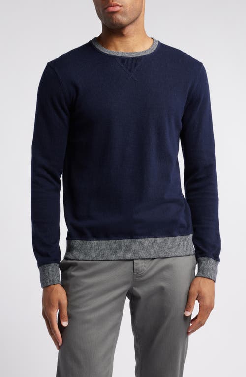 RAILS RAILS BURNS COTTON & CASHMERE CREWNECK SWEATER 