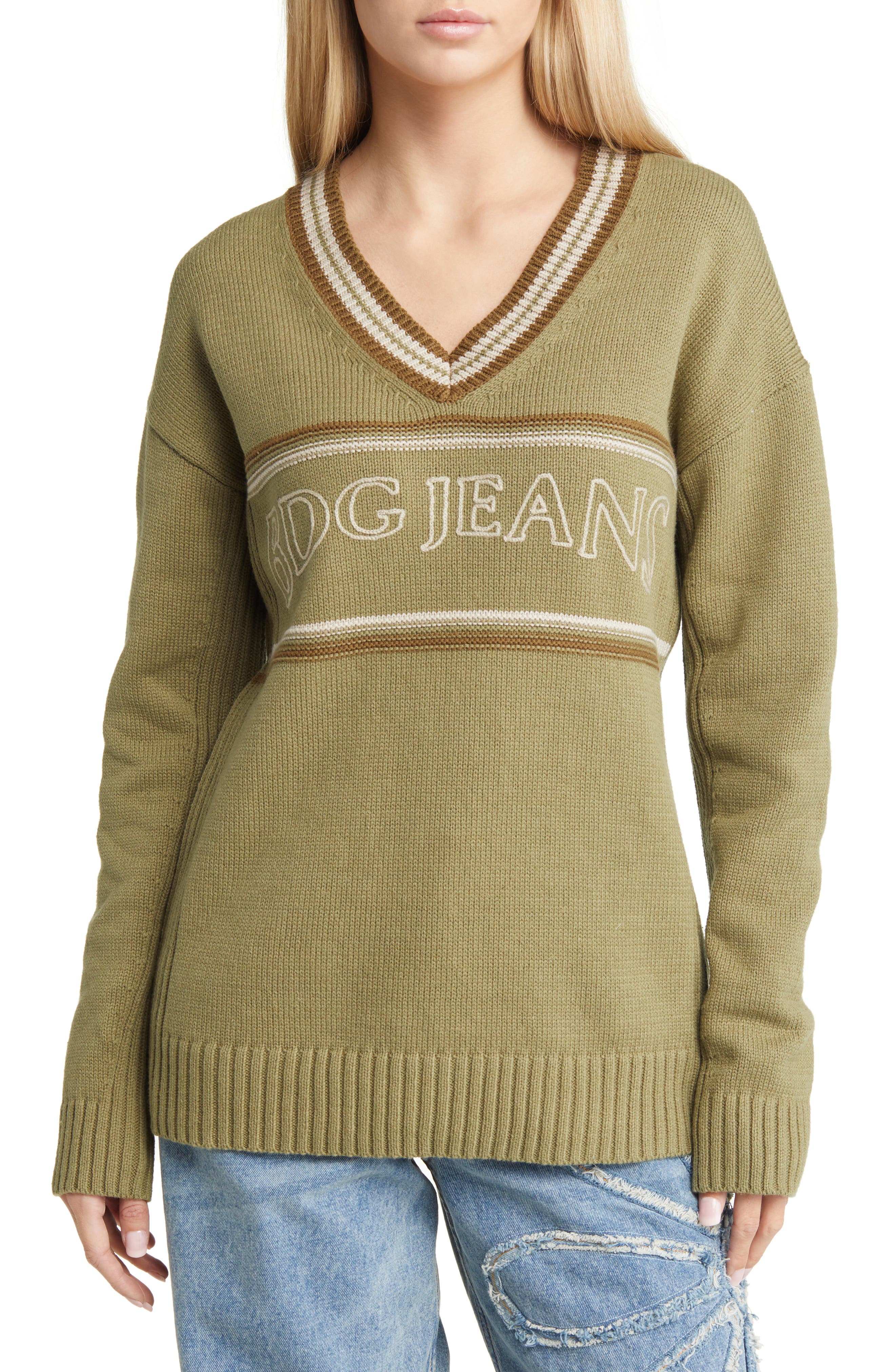 BDG Urban Outfitters Retro Logo V-Neck 