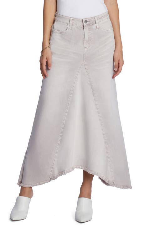 Joplin Linen Skirt White