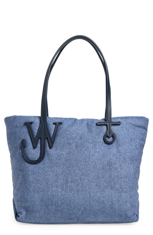 Jw Anderson Small Puffy Anchor Shopper Bag - J.w. Anderson - Polyester - Blue In Blue