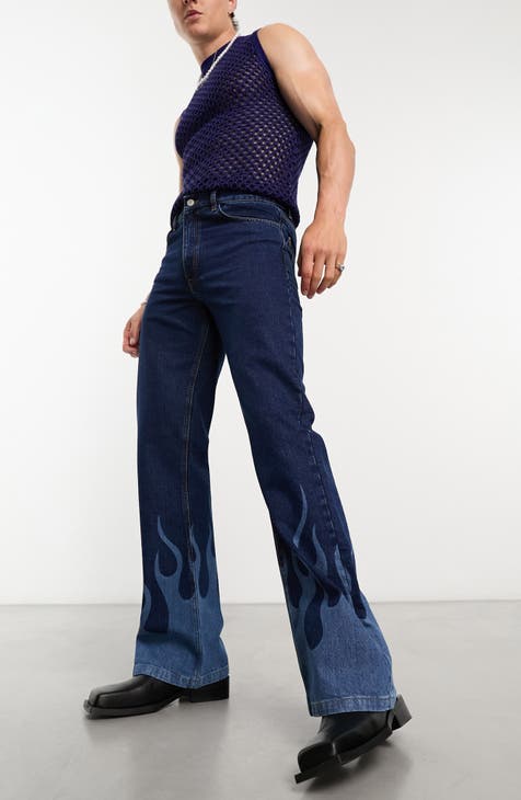 ASOS DESIGN Tie Detail Straight Leg Jeans