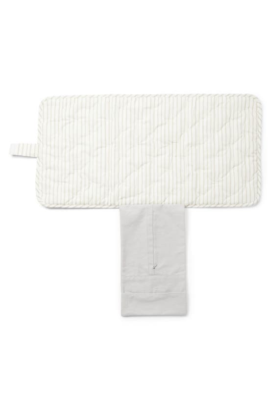 Pehr On The Go Coated Organic Cotton Changing Pad In Pebble
