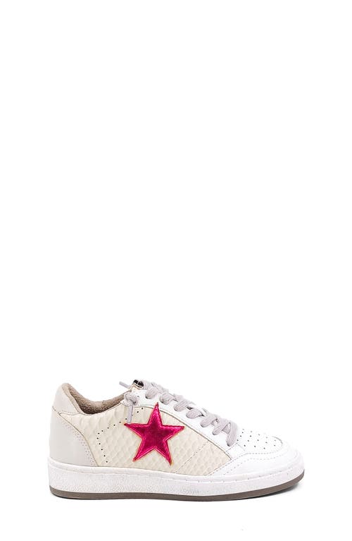 Shop Shushop Kids' Paz Sneaker In White/cherry