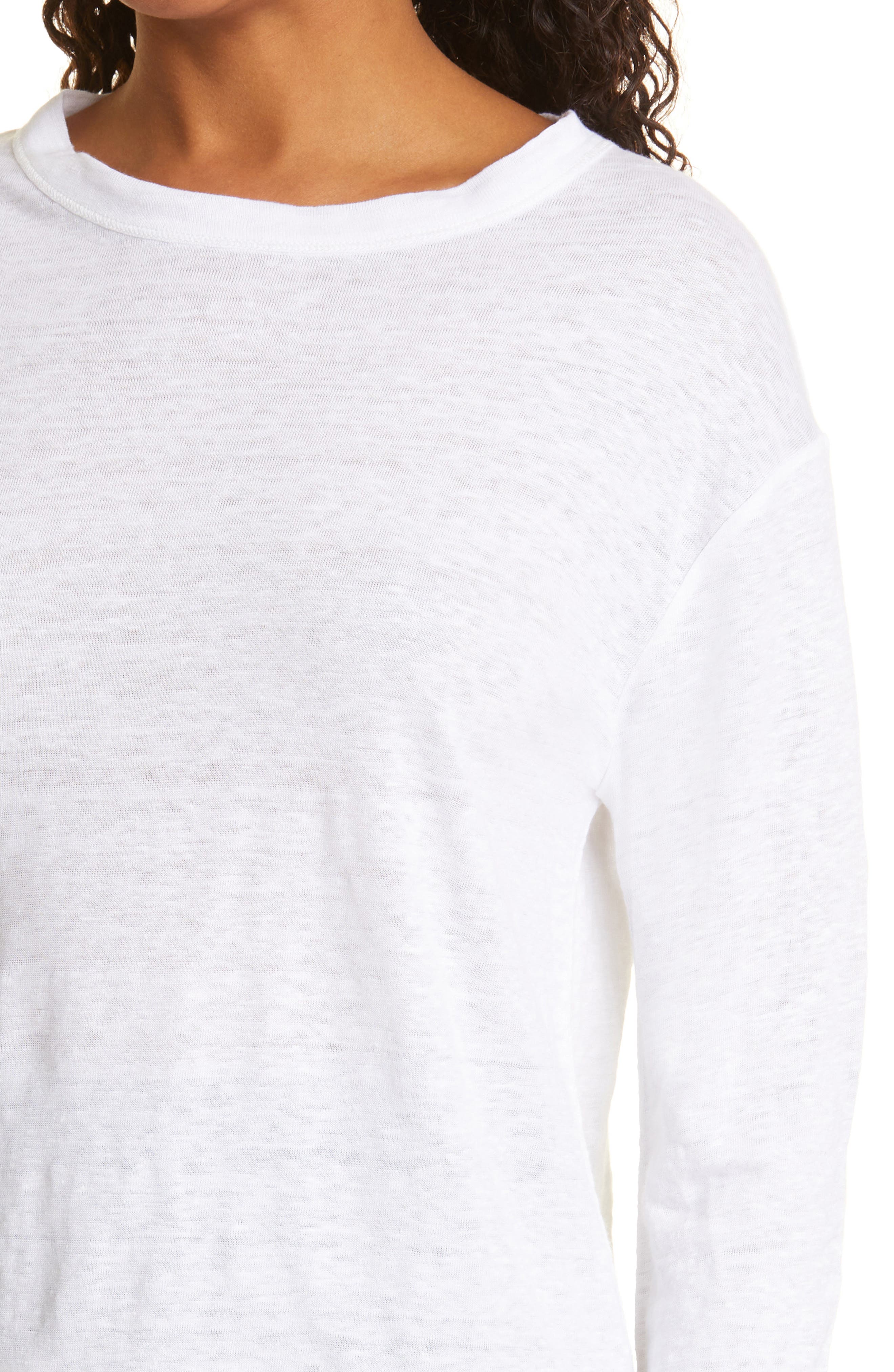 Vince Long Sleeve Linen Top | Nordstrom