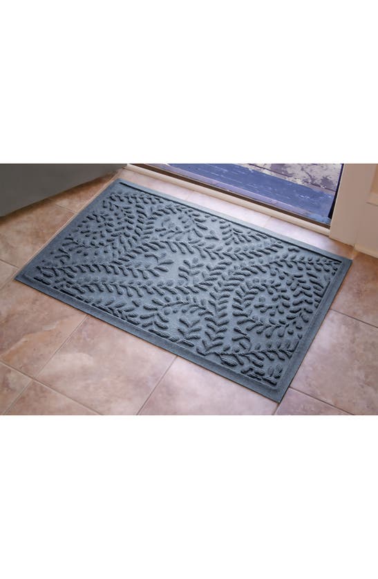 Bungalow Flooring Waterhog Boxwood Floor Mat In Bluestone