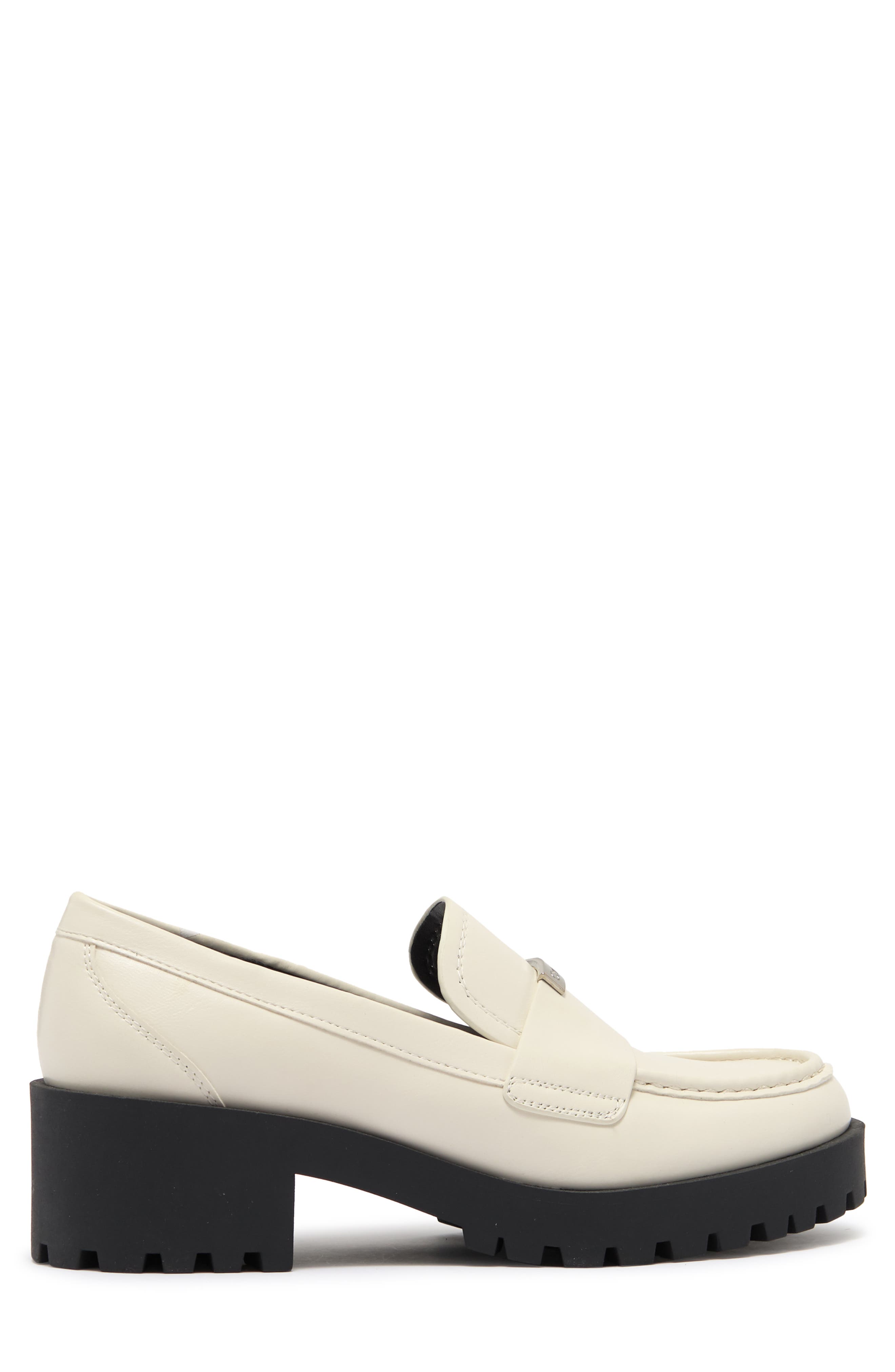 calvin klein lug sole loafers