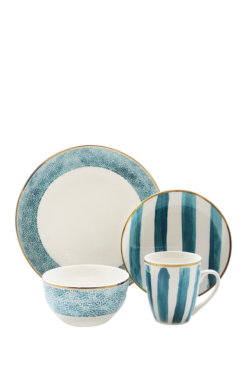 Jay Import Juillet Porcelain 16Piece Dinnerware Set Nordstrom Rack