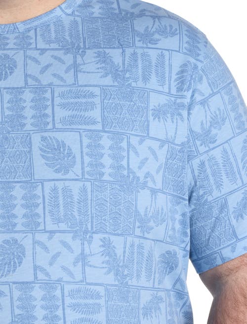 Harbor Bay By Dxl Tree And Leaf Print T-shirt In Blue
