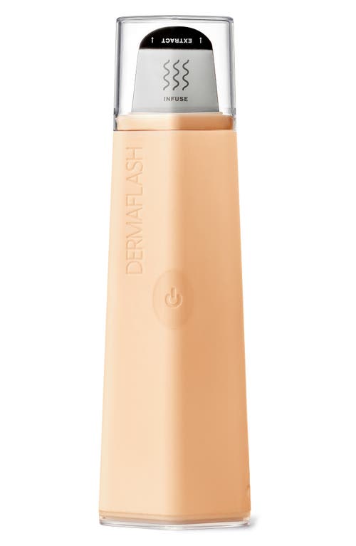 Shop Dermaflash Dermapore+ Ultrasonic Pore Extractor + Skincare Infuser In Peach Fuzz