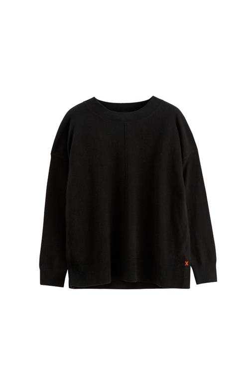 Shop Chinti & Parker Wool & Cashmere Slouchy Sweater In Black