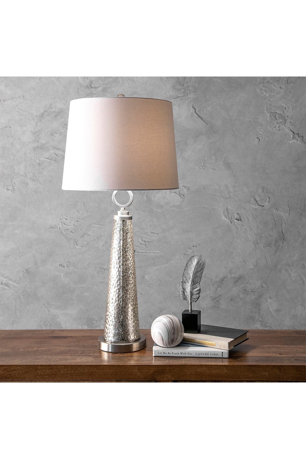 Nuloom 34 Sienna Textured Glass Linen Shade Table Lamp Nordstrom Rack