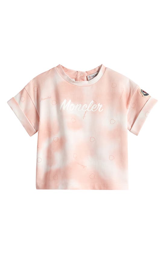 Shop Moncler Kids' Tie Dye Graphic T-shirt In Pink