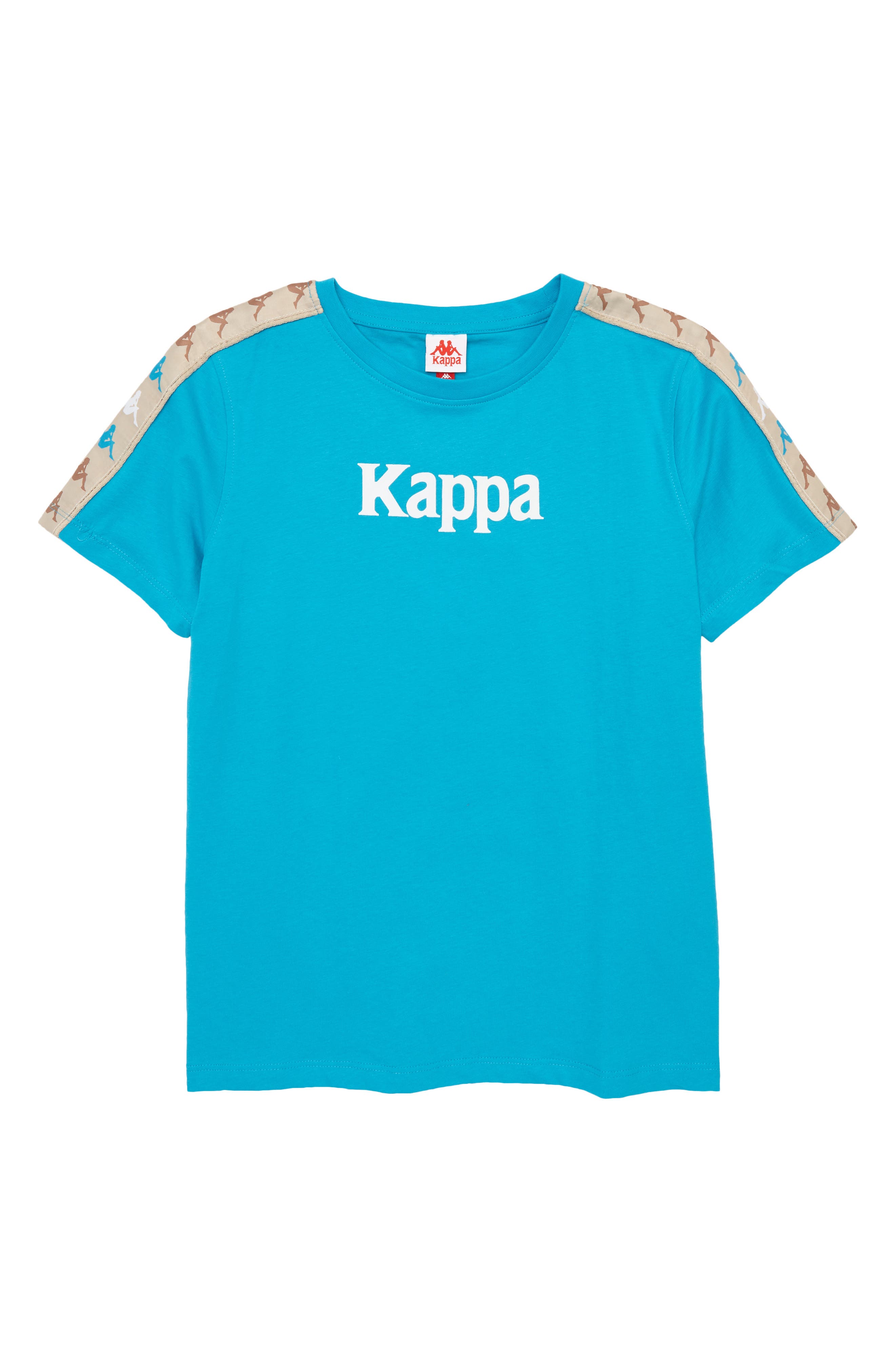 pink and white kappa shirt