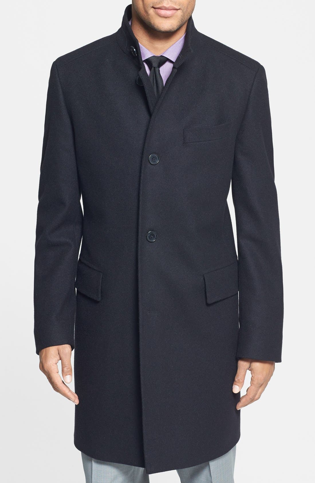 BOSS HUGO BOSS 'The Sintrax' Wool Blend Coat | Nordstrom