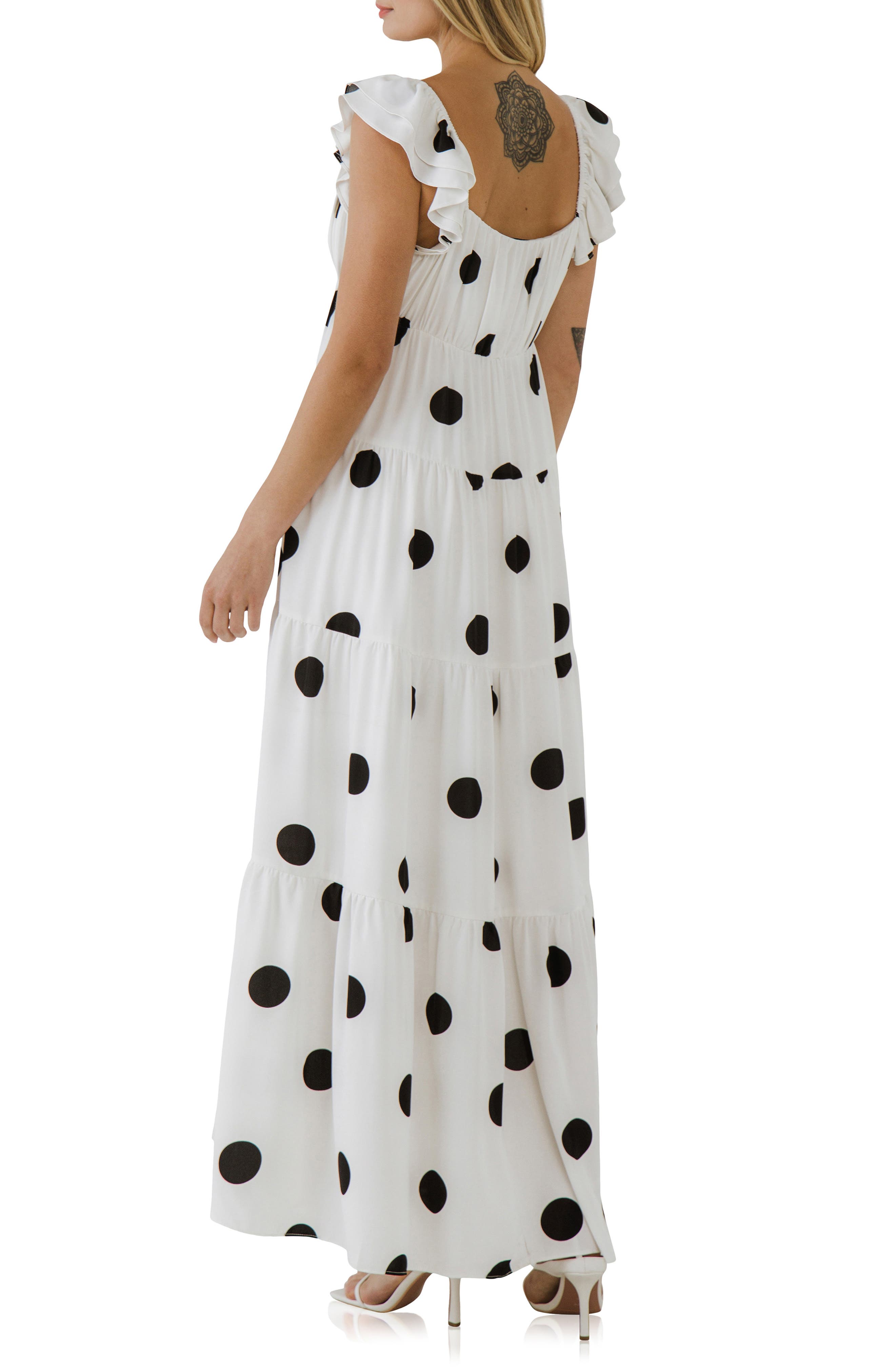 english factory polka dot dress