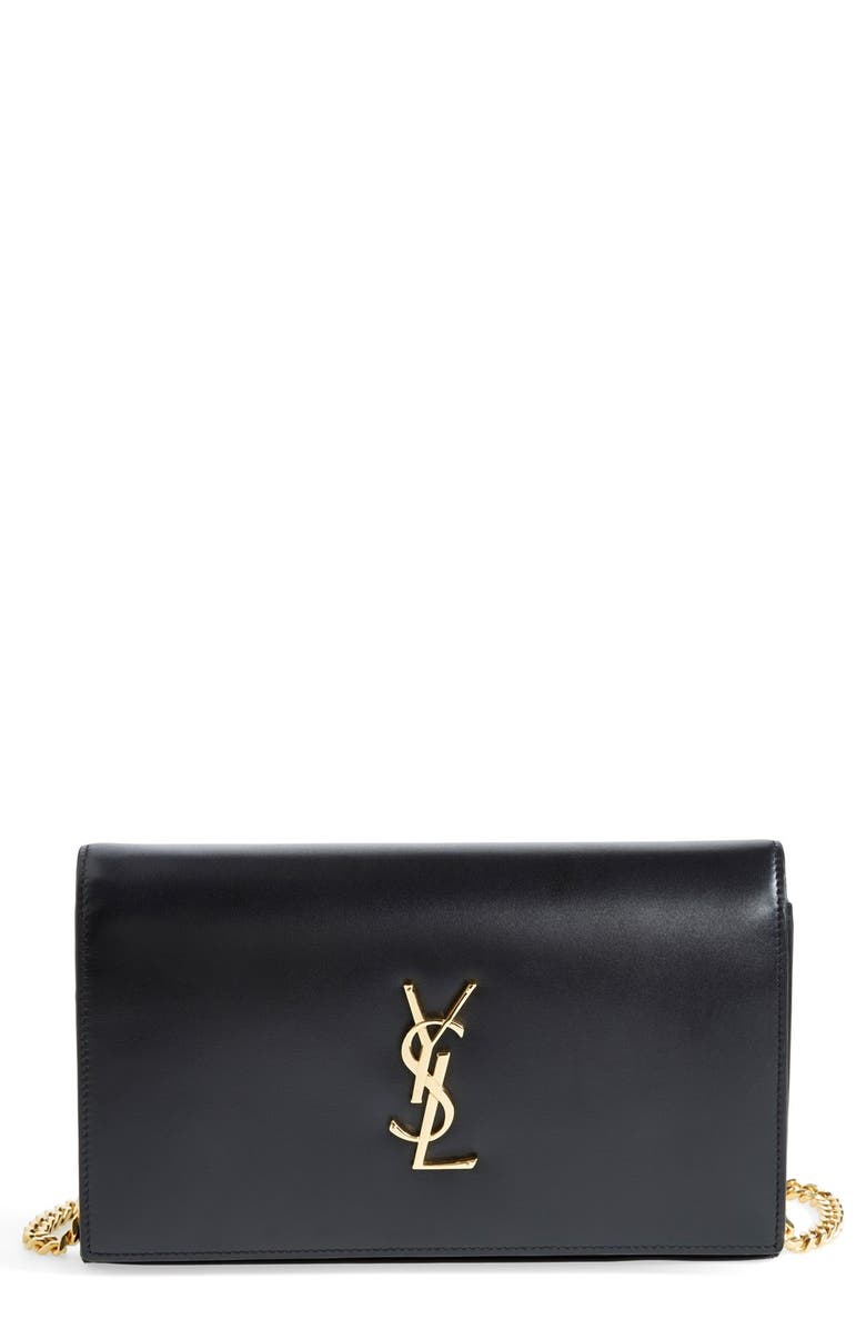 Saint Laurent 'Monogram' Leather Wallet on a Chain | Nordstrom