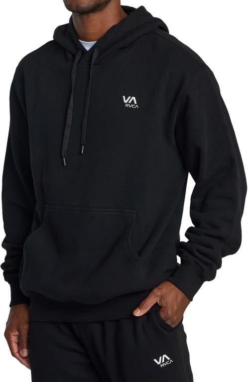 Shop Rvca Essential Pullover Hoodie In Black