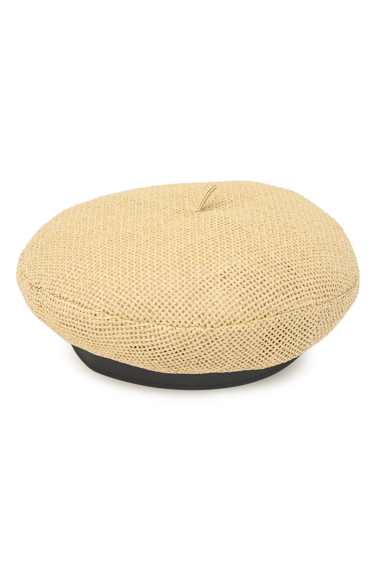 Brixton Audrey Straw Ii Beret Hat In 