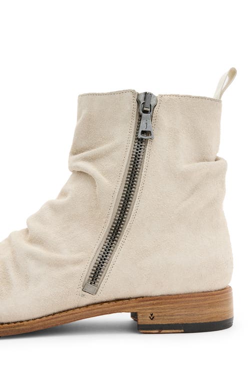 John Varvatos Slouchy Zip Boot In China White