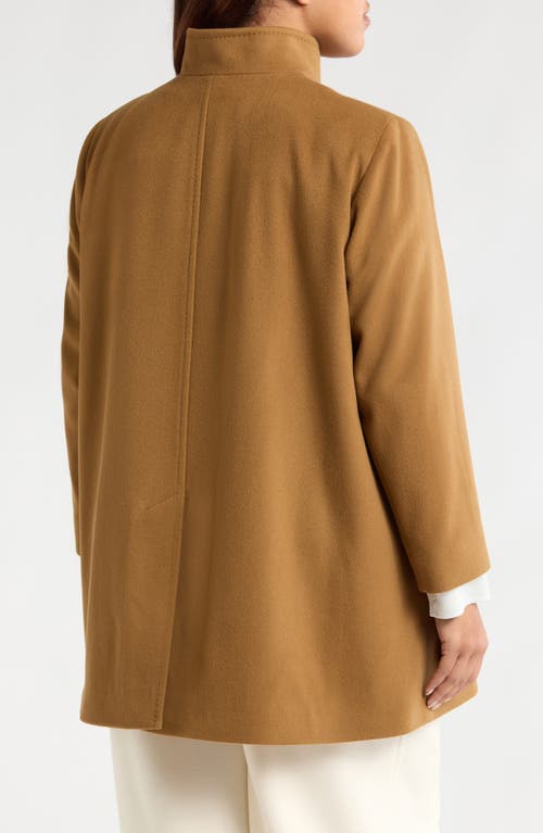 Shop Fleurette Dawn Wool Car Coat In Vicuna