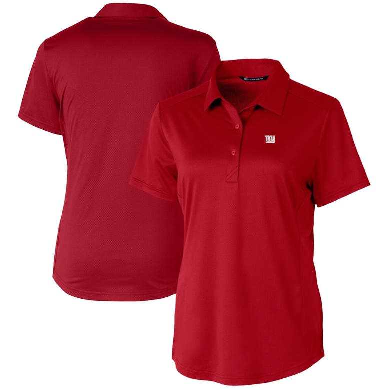 Cutter & Buck Red New York Giants Prospect Textured Stretch Polo