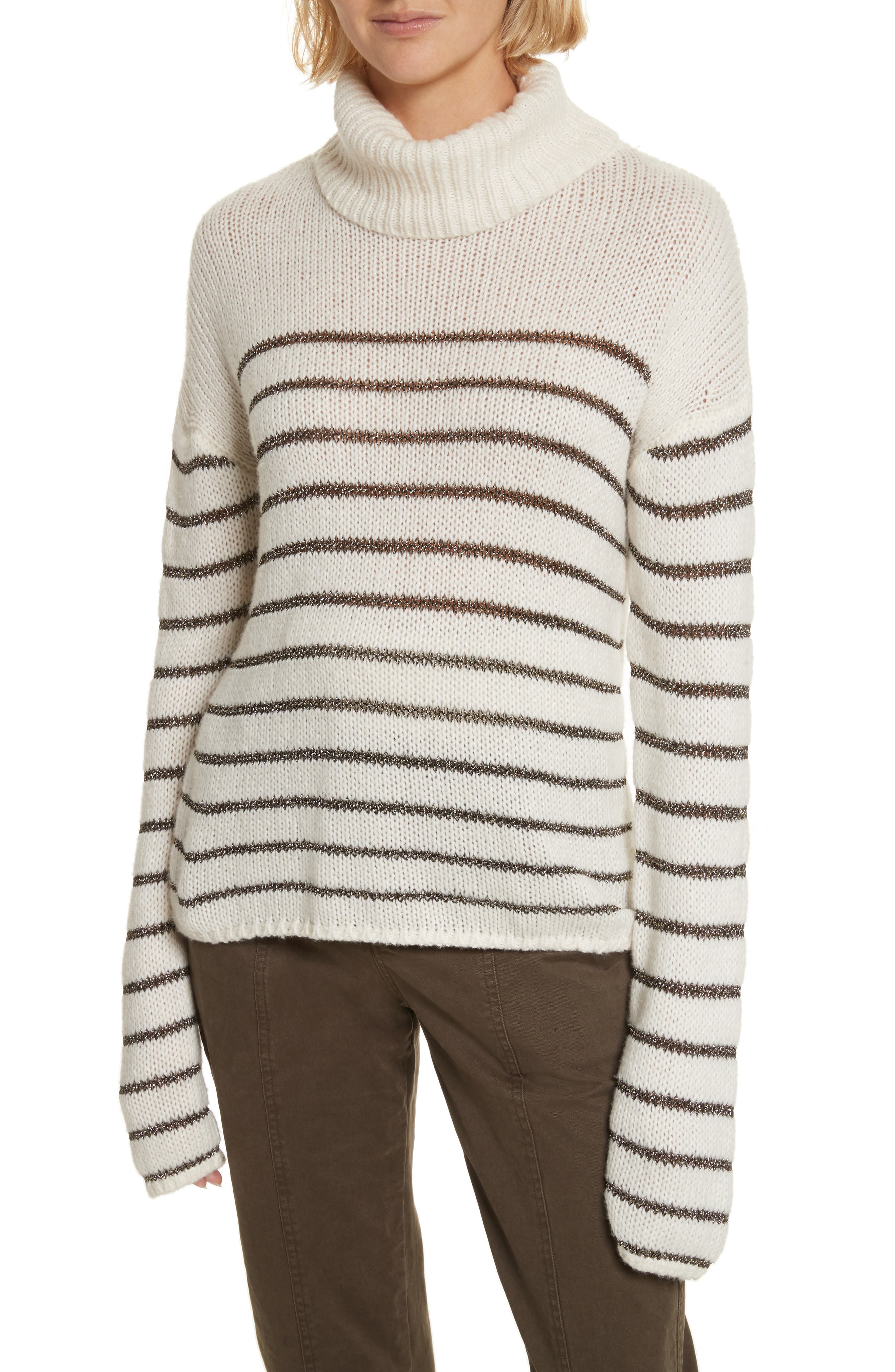 alc striped turtleneck