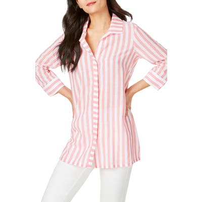 Foxcroft Skye Stripe Tunic Shirt