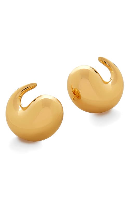 Monica Vinader Nura Wrap Stud Earrings in 18Ct Gold Vermeil/Ster Silver at Nordstrom