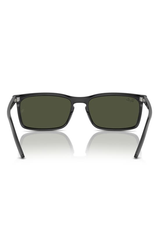 Shop Ray Ban Ray-ban 56mm Rectangular Sunglasses In Black