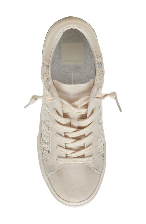 Shop Dolce Vita Zina Sneaker In Cream/blue Lace